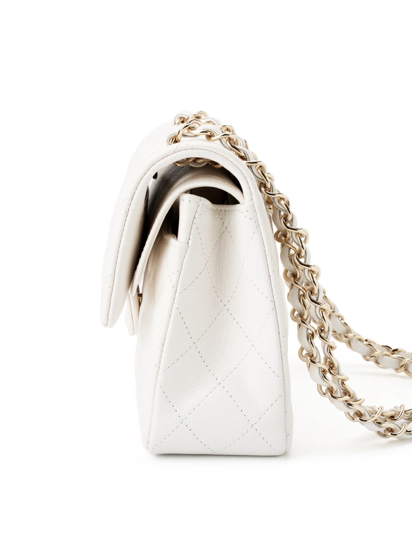 Classic Flare Bag - White Lamb