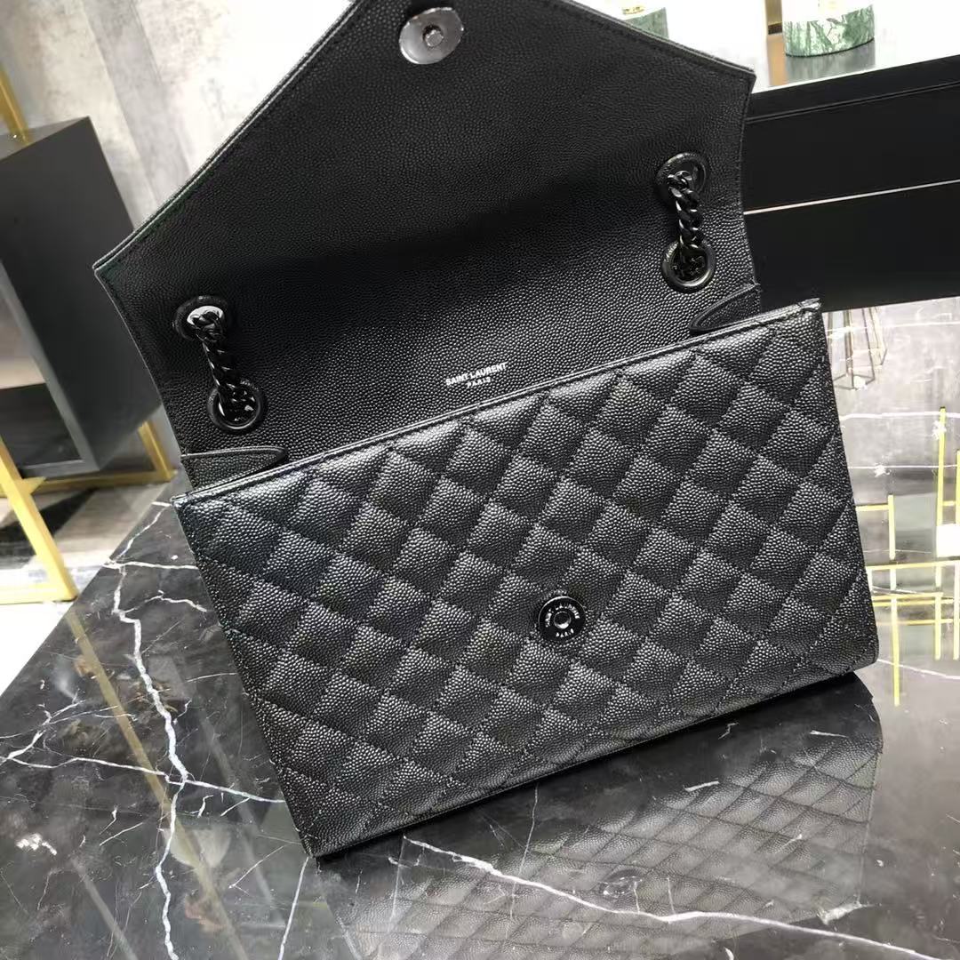 Envelope Medium Quilted Textured Genuine Leather Bag