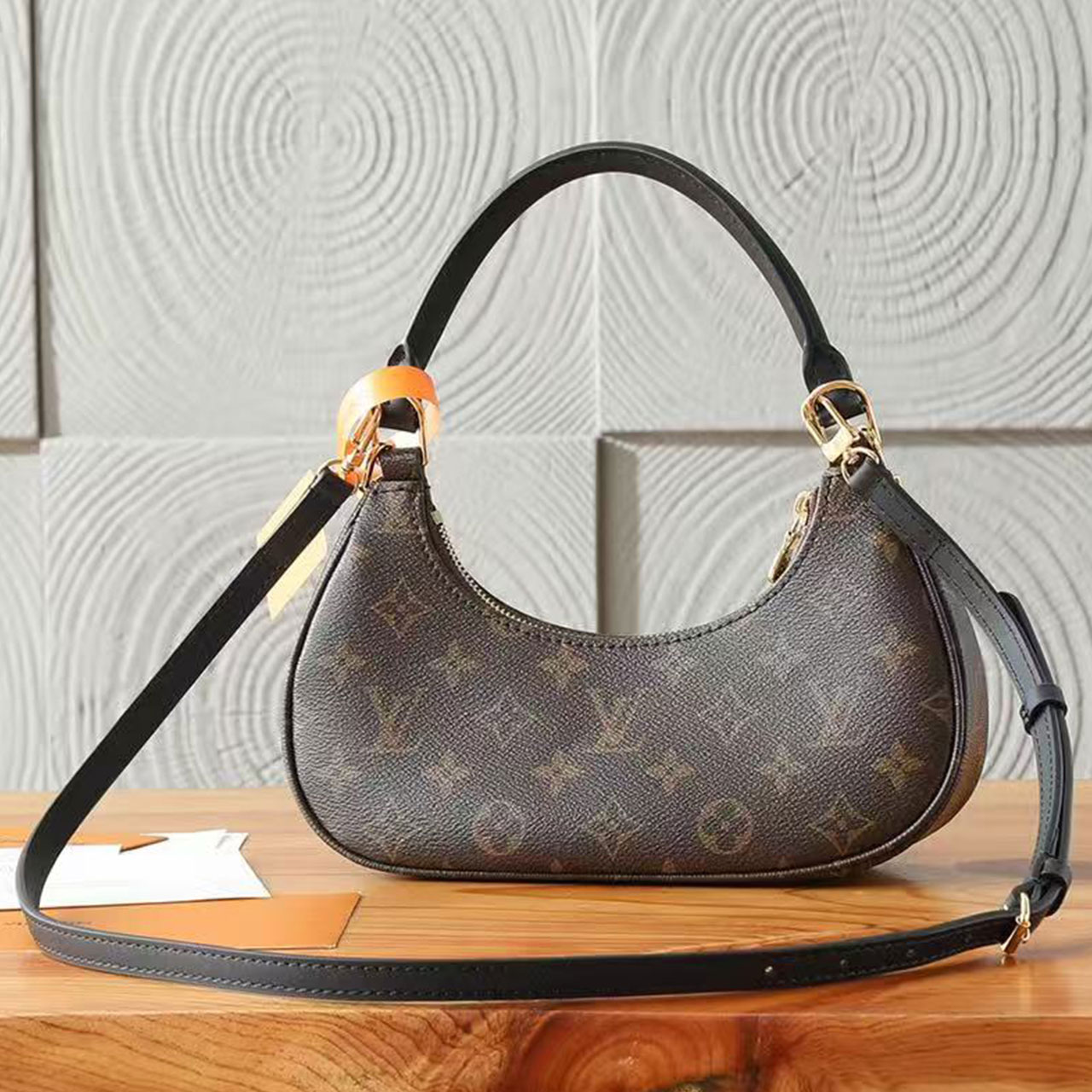 LV Classic Flower Crescent Underarm HOBO Bag
