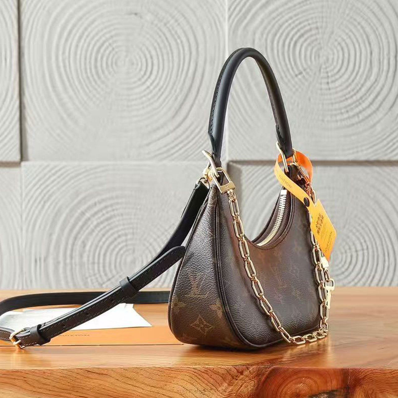 LV Classic Flower Crescent Underarm HOBO Bag